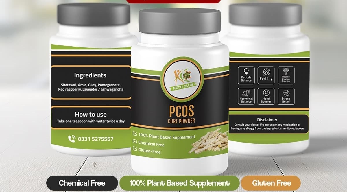KetoClub PCOS Herbal Powder — 100% organic, plant-based