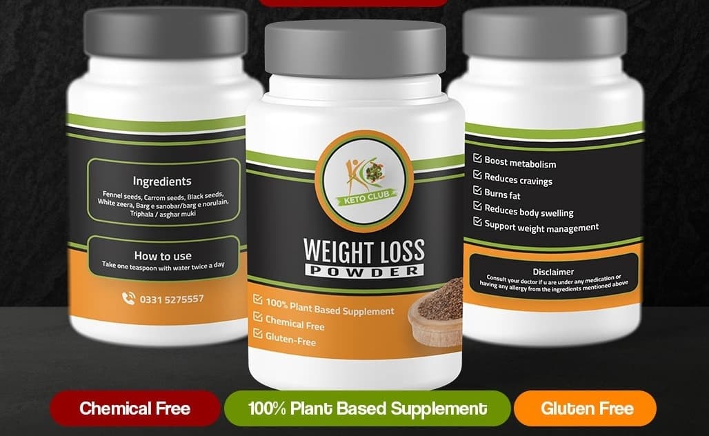 KetoClub Weight Loss Herbal Powder — 100% organic, plant-based